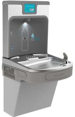Elkay Enhanced EZH2O Bottle Filling Station & Single ADA Cooler, Filtered 8 GPH Light Gray