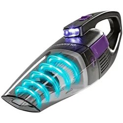 2x CleanMaxx Akku-Handsauger Grau, Violett Grau, Violett, Staubsauger, Violett, Grau