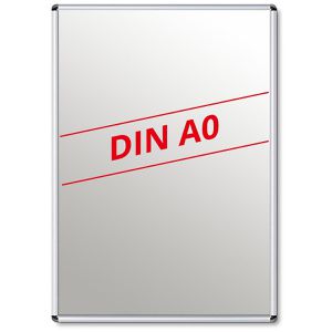 Böttcher-AG Klapprahmen 25 mm Profil, DIN A0, silber, Aluminium