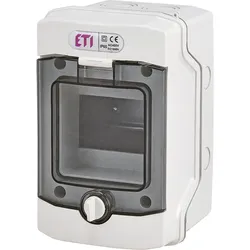 Aufputzverteiler ECH-4G,1-reihig 4 Module, Feuchtraum IP65 ETI