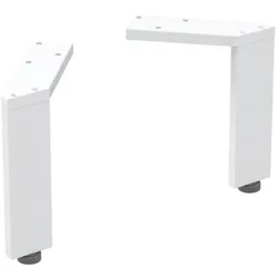 Geberit Fuß-Set 500367011 Höhe 15 cm, weiß / pulverbeschichtet, 2 Stück