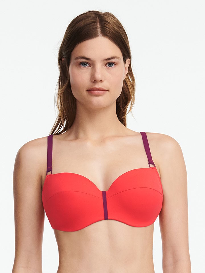 Chantelle Bikini-Oberteil in Rot/ Lila - 75E