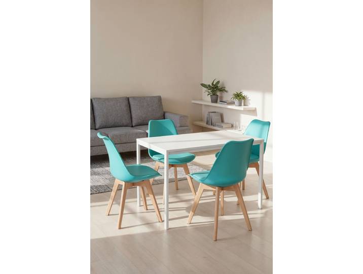4er Set Synk Basic Stühle - Aquamarin
