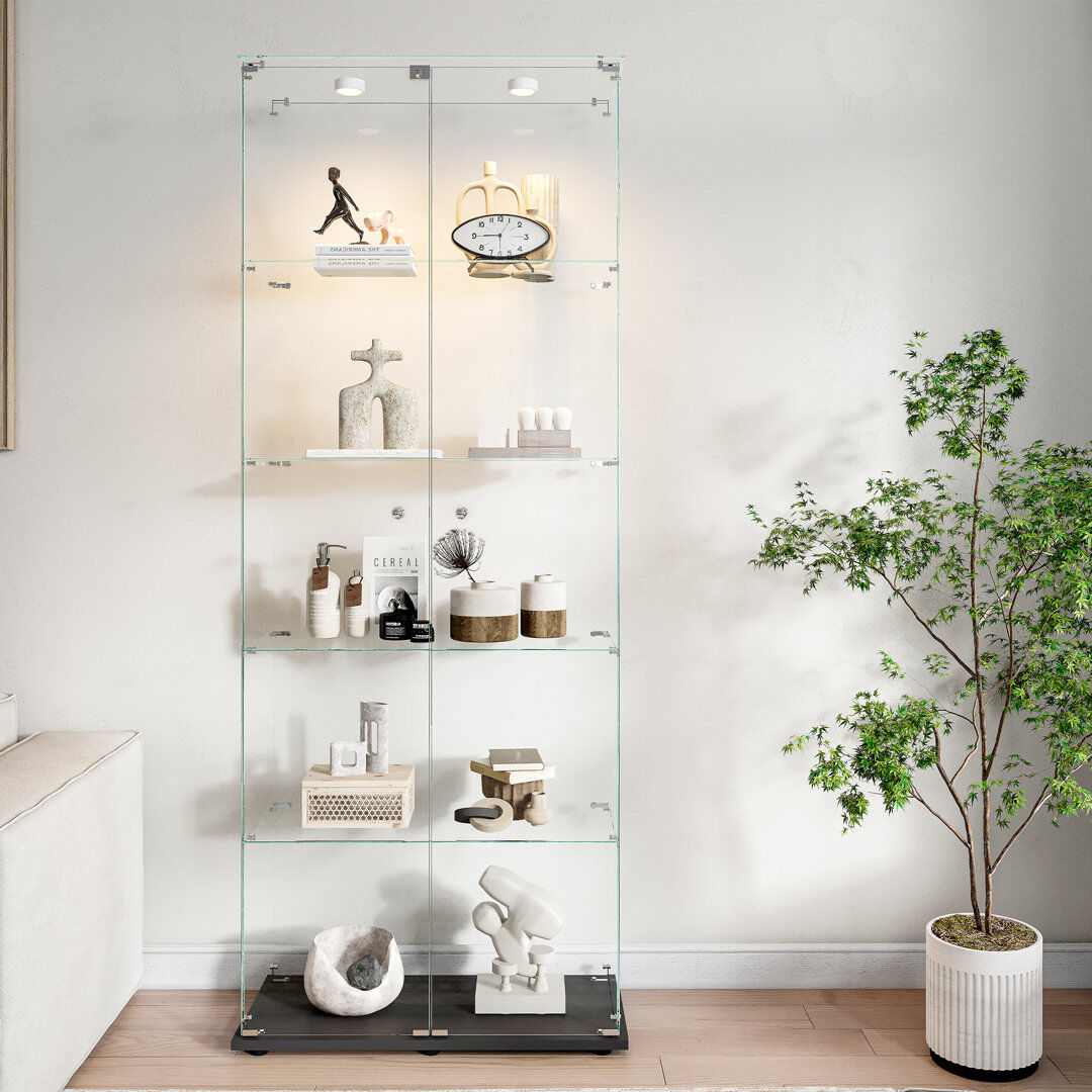 Best Robe Ever Display Case Black puck Light 186cm H X 78cm W X 35cm D