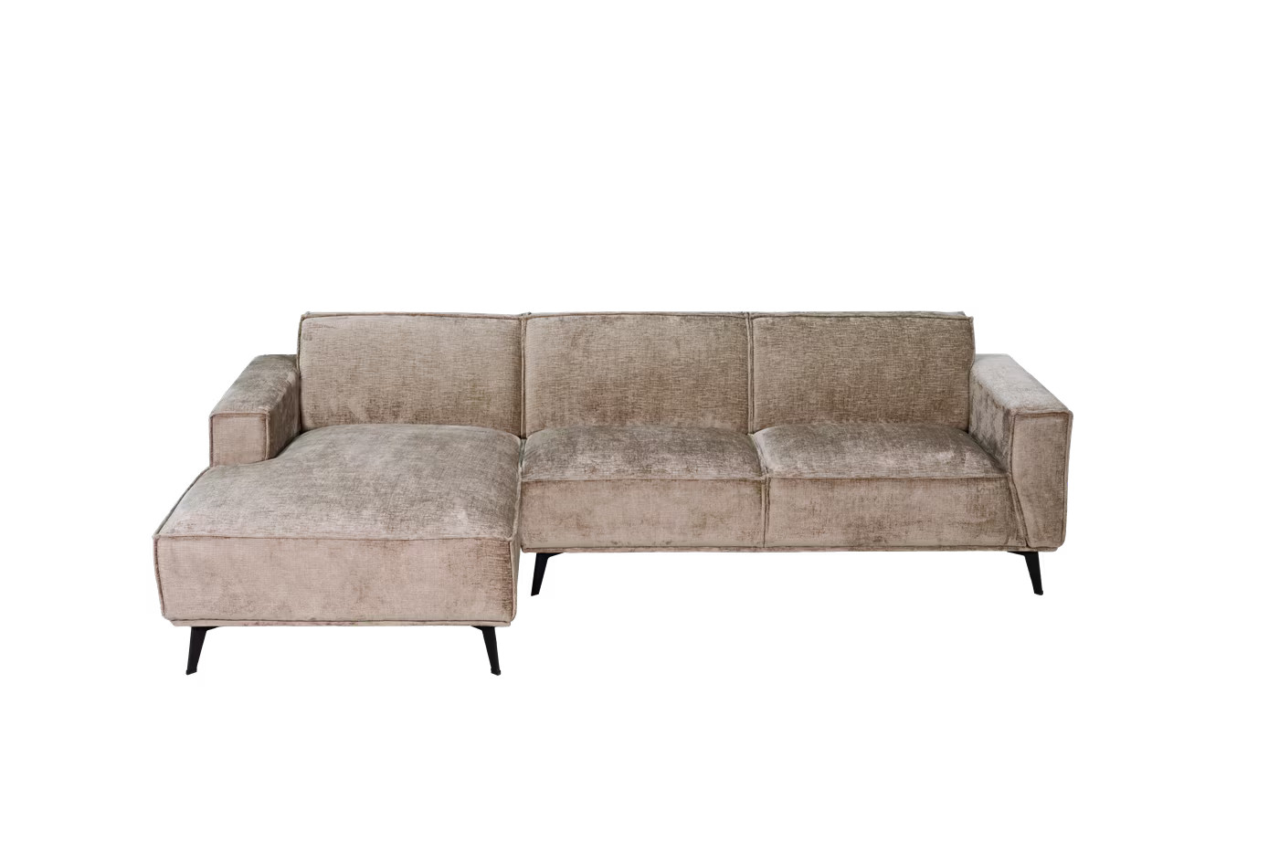 Tower Living Hoekbank Leeds Links, 280 cm, Chenille - Taupe