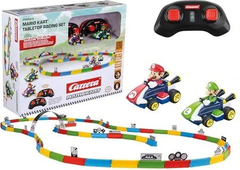 Carrera 2,4GHz Mario Kart Tabletop Racing Set - Mario & Luigi