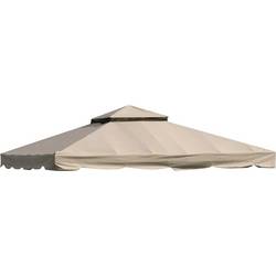 Siena Garden Dach Pav. Dubai 3x3 mocca HG88ERZ10492 Ampelschirm