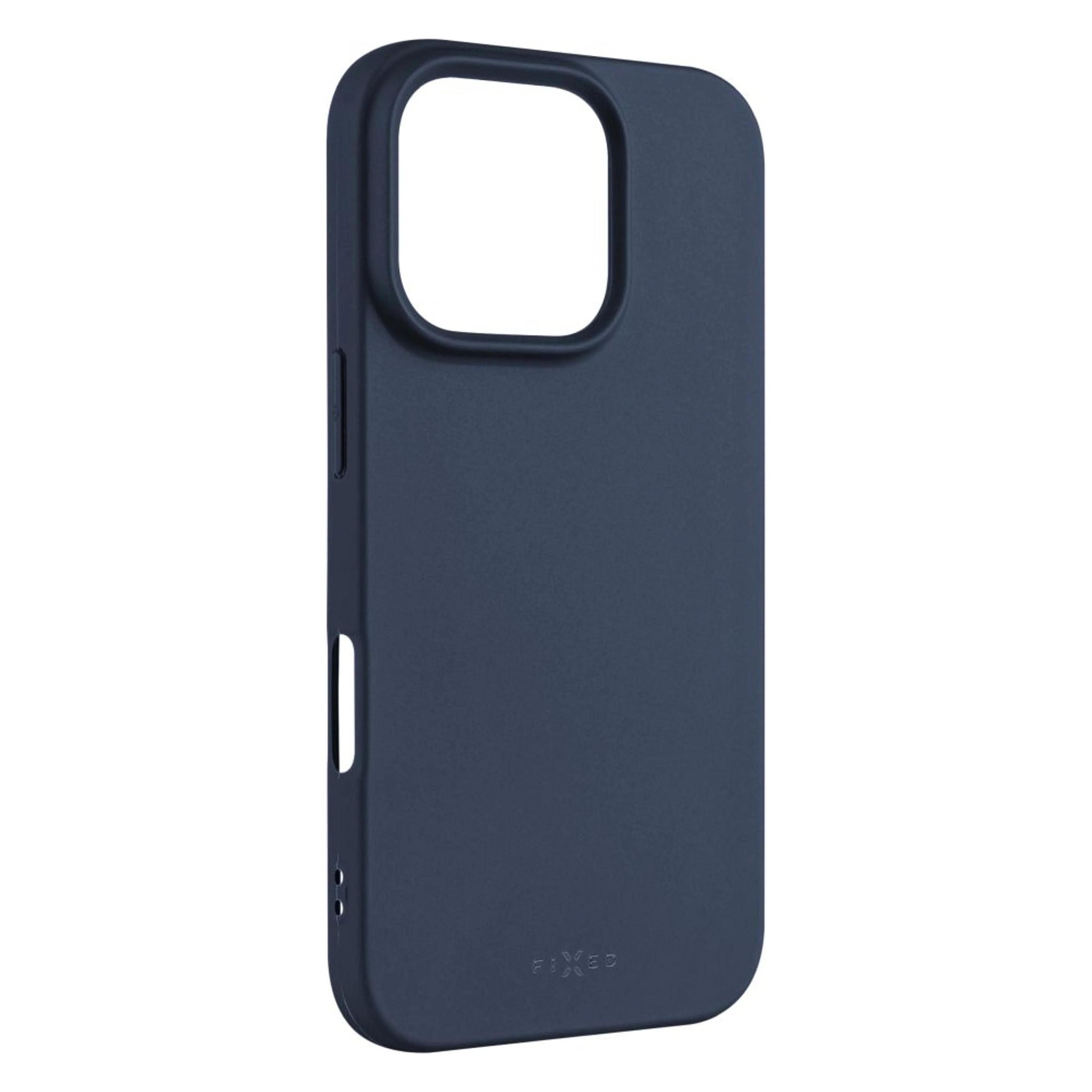 Fixed Rückseite aus gummiertem Cover Story für Apple iPhone 16 Pro blau / Nachverkauf (Apple iPhone 16 Pro) (FIXST-1402-BL)