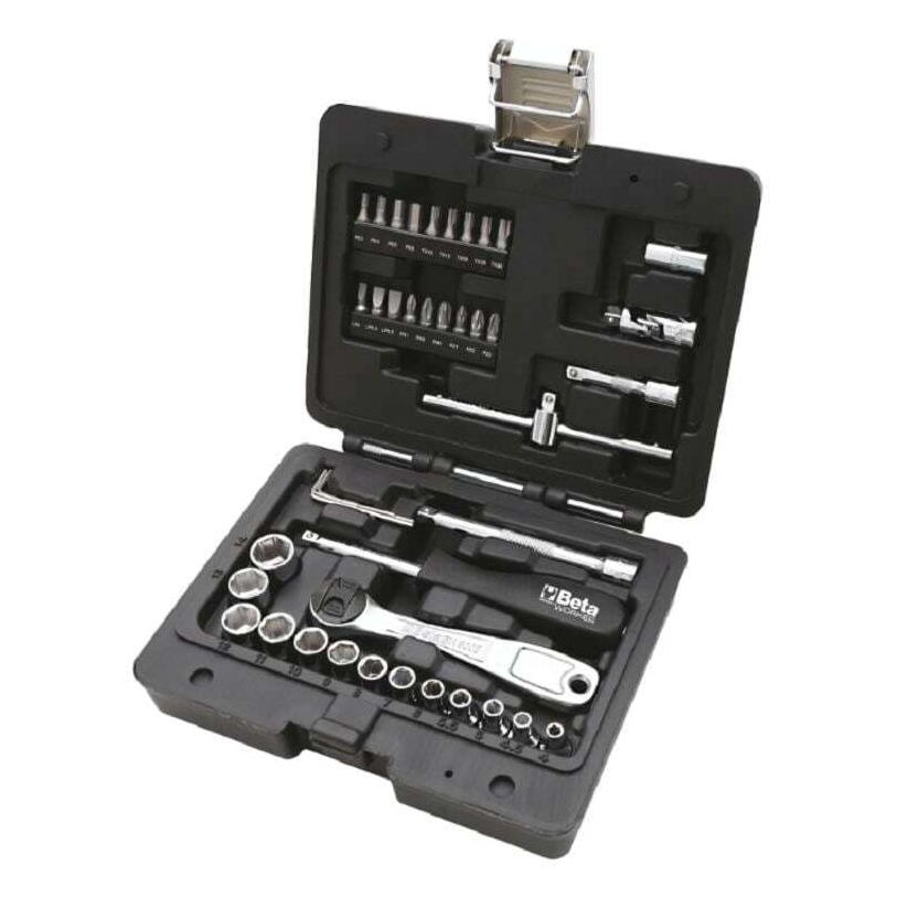 BETA 009036042 9031042 903E/C42 Steckschlüsselsatz 1/4" Metrisch 4-14 mm im Karton 42-teilig (14 mm, 4 mm) (009036042)