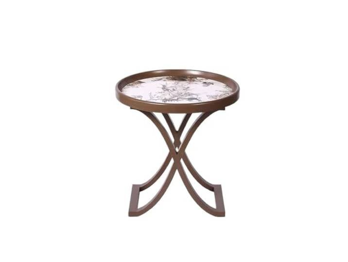 YCCHAH Sofatisch Chinesisches Retro-Wohnzimmersofa, Runder Kleiner Couchtisch, Tisch Aus Massivholz Wohnzimmer-Beistelltisch