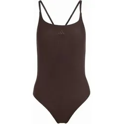 ADIDAS Damen Badeanzug Iconisea Ribbed Padded, Größe 48 in Grau Grau