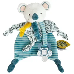DOUDOU - Koala Schmusetuch mit Schnullerhalter, 20cm