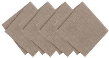 Threadmade Continental Solid Texture Water and Stain Resistant Napkins, Set of 4