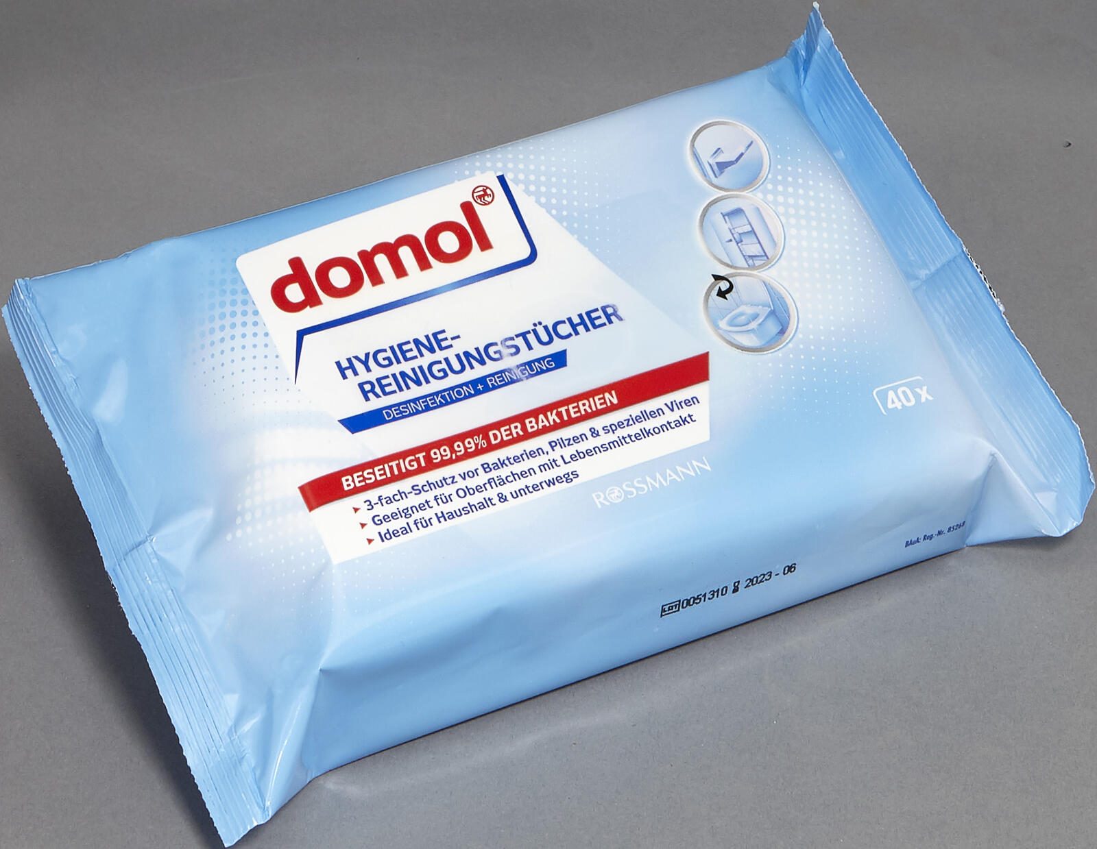domol Desinfektionstücher 40 Tücher 4305615744100
