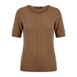 Rundhals-Pullover Fadenmeister Berlin braun, 40