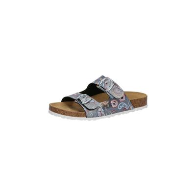 Pantolette LICO "Pantolette Bioline", Damen, Gr. 42, grau, Synthetik, Schuhe Pantolette