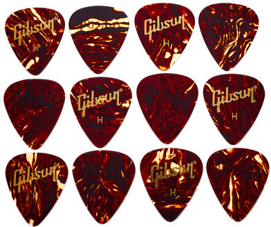 Gibson Tortoise Picks Heavy 12pc
