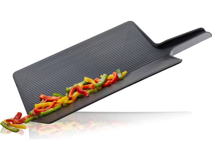 Schneidebrett GEFU Lavos , schwarz, B:26cm H:2cm L:47cm, Kunststoff, Schneidebretter, Schneidebrett, faltbar