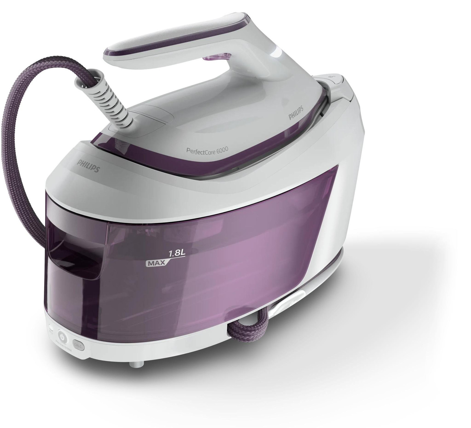 Philips PerfectCare stoomgenerator PSG6020/30, paars, 2400 W, 6,5 bar, keramische zool
