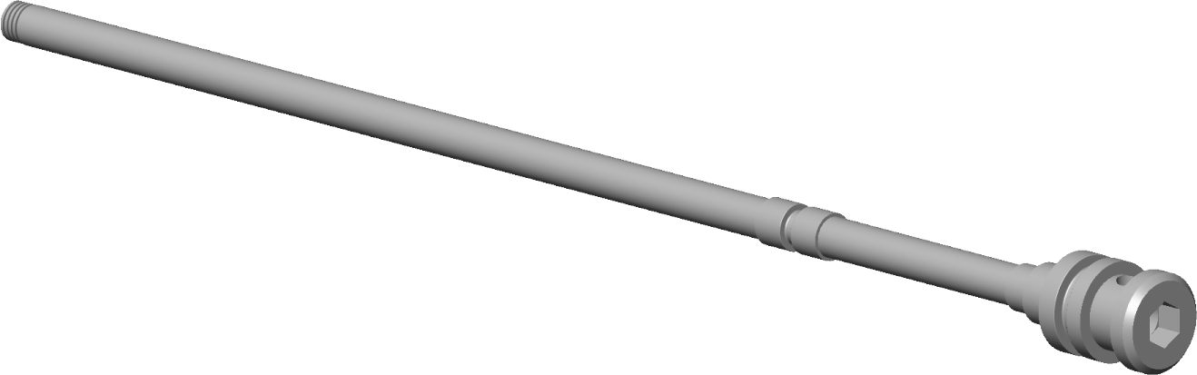 Dornbracht tirette pour conversion 04310901400-00 250 x 20 x 20_chrom