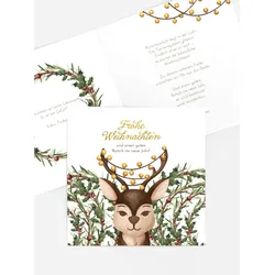 Grußkarten Weihnachten selbst gestalten mit Spruch und Fotos im Onlinedesigner bei Meine-Kartenmanufaktur.de