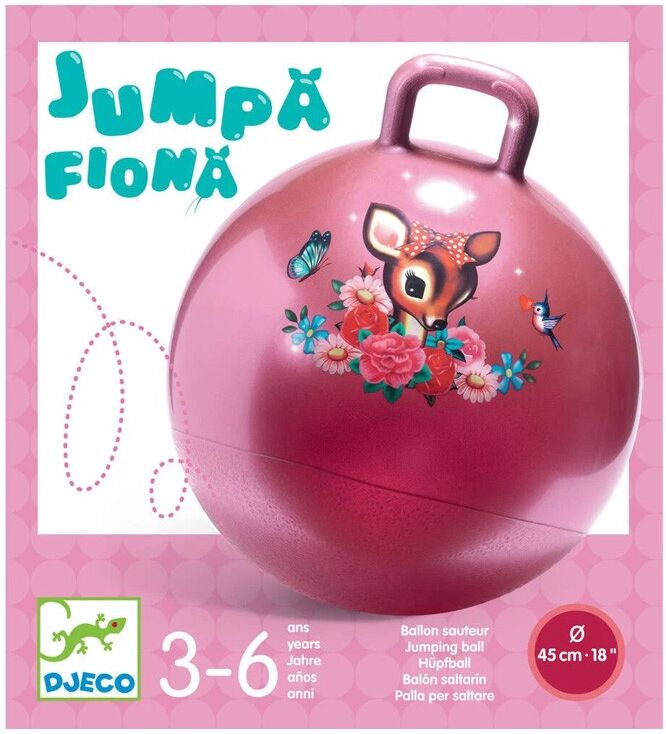 Ballon sauteur rose 45 cm Jumpa Fiona - Djeco