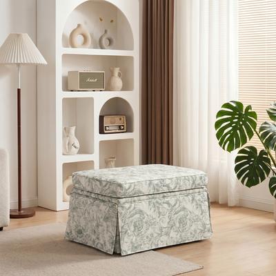 DREAMSIDEA Skirted Oversized Storage Ottoman