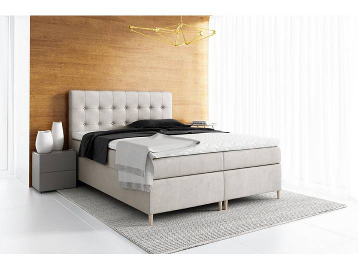 MF Design Boxspringbett Boxspringbett AVANTI mit Bettkasten und Federautomatik, Vorhanden