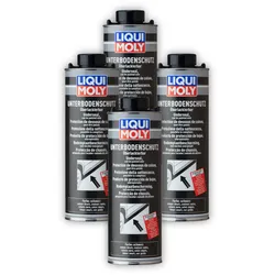 4x Unterbodenschutz schwarz LIQUI MOLY 6114 Steinschlagschutz Bitumenfrei 1 Liter