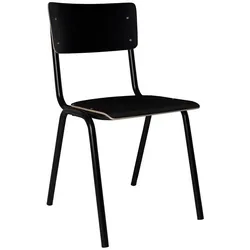 4er-Set Zuiver Stuhl Back to School HPL Schwarz