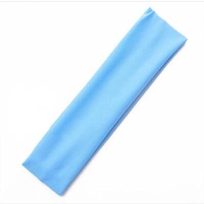 Modern Mode Marketplace Sweat Absorbing Elastic Hair Bands Yoga & Running Headband For Men & Women sky Blue