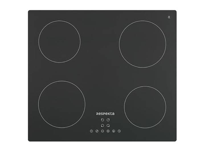 Respekta Allexus mattschwarzes Induktionskochfeld 60 cm rahmenlos / 4 Kochzonen/mattschwarze Glaskeramik / 9 Leistungsstufen/Touch-Control/Booster & Eco-Funktion/Kindersicherung / KM4295IMS-19