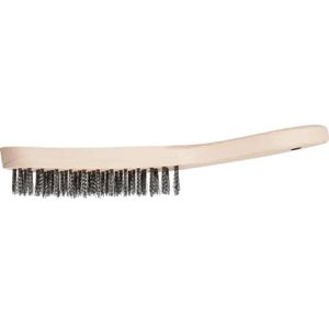 PFERD-TOOLS Drahtbürste 43698006, Handbürste 290 mm, 4-reihig, mit gewellten Borsten aus Edelstahl