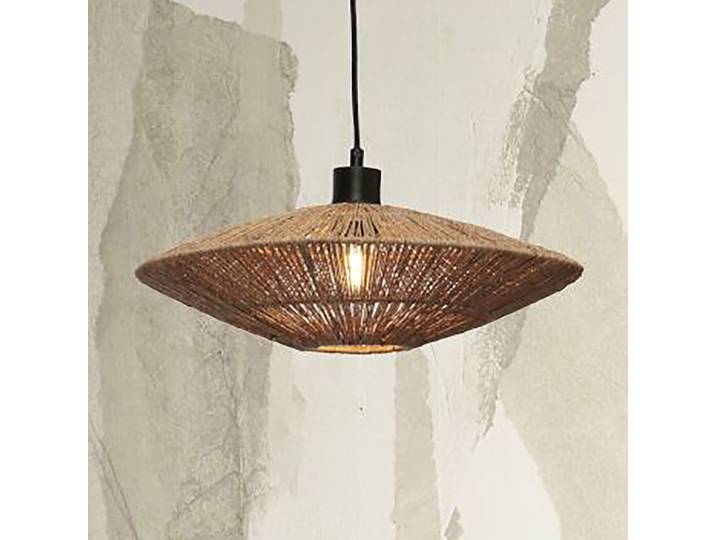Pendelleuchte Iguazu Typ A Ø 40cm Beige/Beige Rattan E27