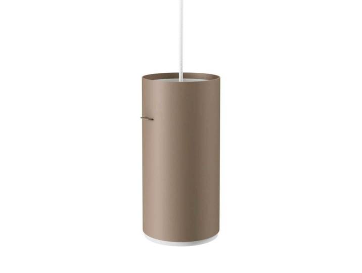 Tube Pendelleuchte Large Warm Grey - Moebe - Wohnzimmer - Aluminium