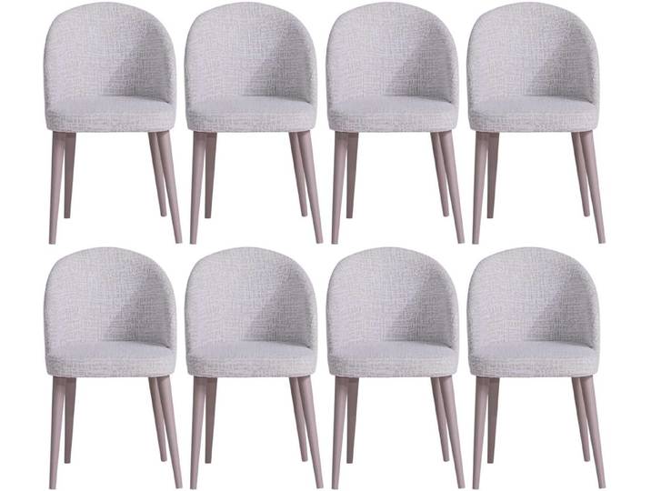 JVmoebel Esszimmerstuhl Stuhl Stil modern Farbe weiß Holz Stoff weich Küche Esszimmer neu