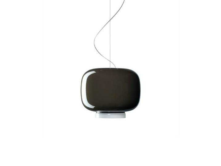 Foscarini Pendelleuchte Chouchin, LED, handgefertigter Glasschir