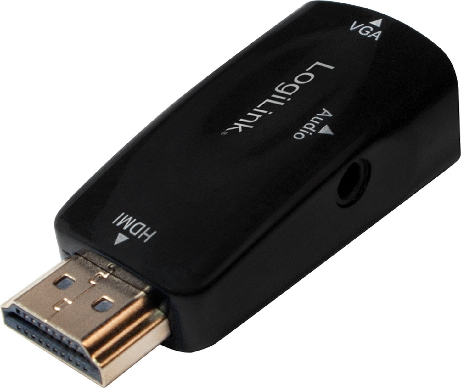 LogiLink HDMI-naar-VGA-adapter, 1080p, zwart