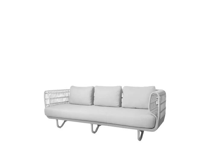 Cane-line Nest Sofa 3-Sitzer Weave White, Cane-Line Matt White