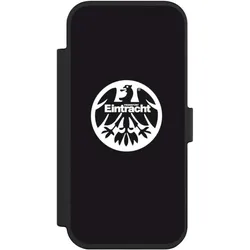 Nivocase Klapphülle für Apple iPhone Air Handyhülle aus Kunst Leder NIVOflip schwarz Adler Eintracht (Apple iPhone Air), Smartphone Hülle, Schwarz