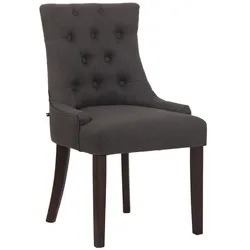 CLP Esszimmerstuhl Inverness Stoff antik   Farbe: dunkelgrau, Gestell Farbe: antik