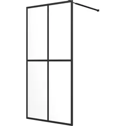Helloshop26 - Begehbare Duschkabine Duschabtrennung Badezimmer Wohnbereich klares Sicherheitsglas 100 x 195 cm 02_0003081