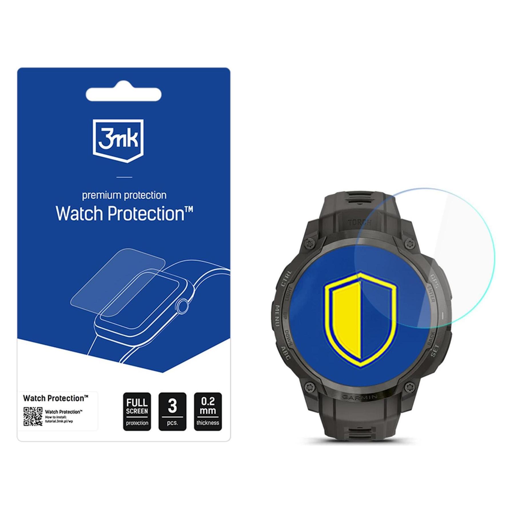 3MK hybridní sklo Watch Protection FlexibleGlass pro Garmin Instinct Crossover AMOLED (5903108686136)