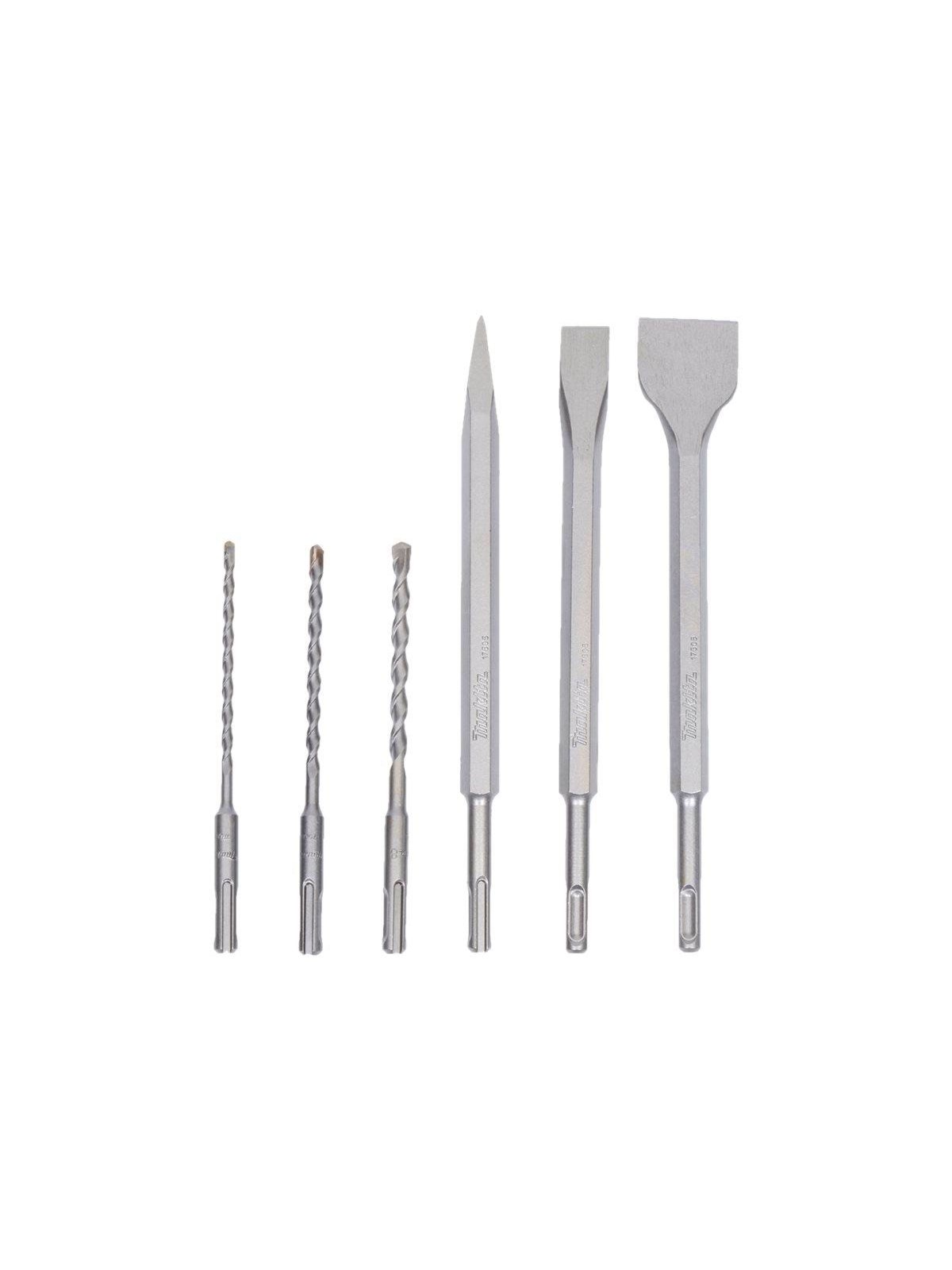 Makita D-58920 Drill Bit and Chisel Set 6 Pieces