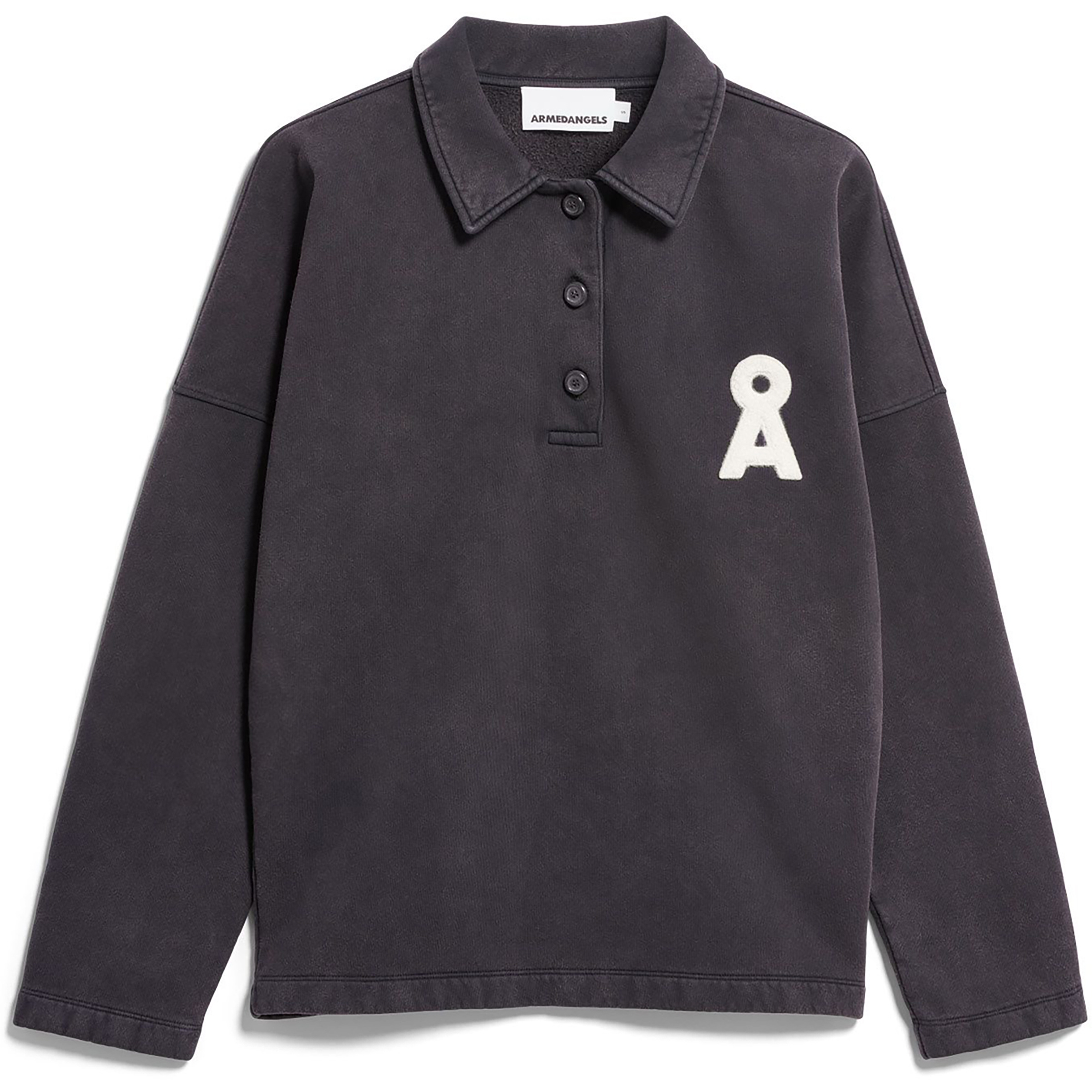 Armedangels Polo Damen Pullover grau Größe M Lifestyle Hautfreundlich