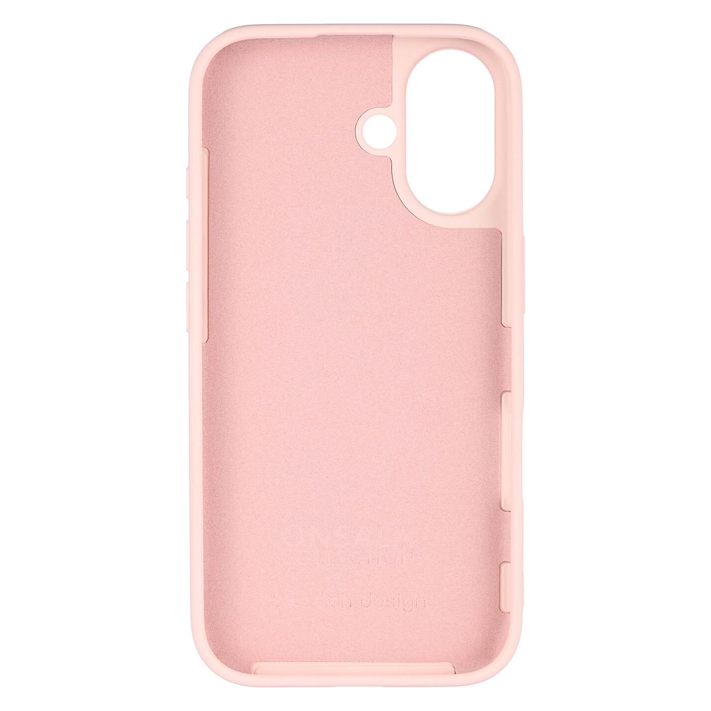 Onsala Phone Case with Silicone Feel Chalk Pink - iPhone 16 (Apple iPhone 16) (664245)