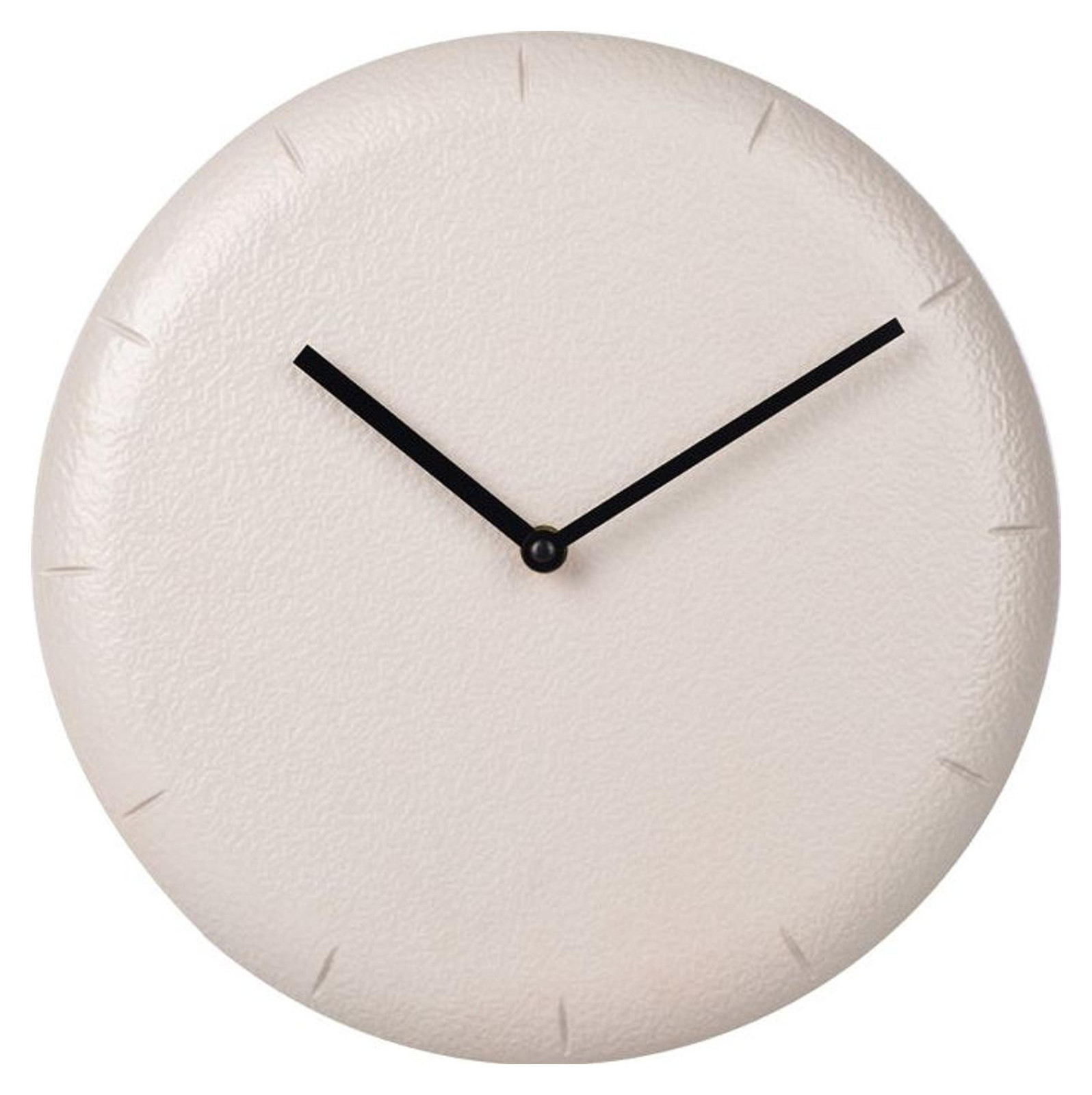 SensaHome Wandklok Dakar – Ronde klok in Japandi-stijl met betonlook design – Beige – Ø30 cm