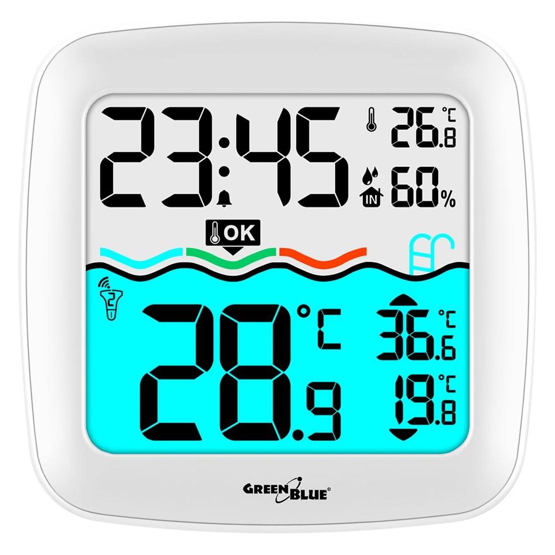 Greenblue Poolthermometer mit Wetterstation GB216 (GB216)