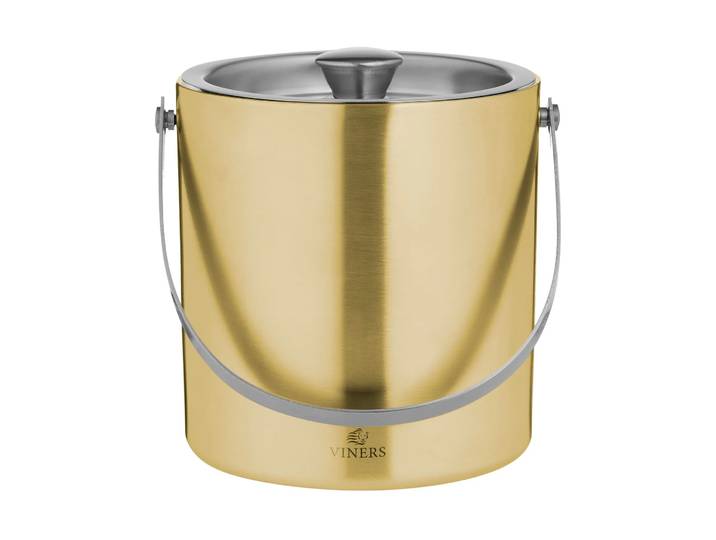 Viners Seau à glace avec couvercle Viners 1,5 l Or