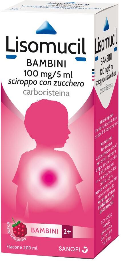EG SpA Lisomucil Tosse Muc 100 mg/5 ml Sciroppo con Zucchero, 200 ml